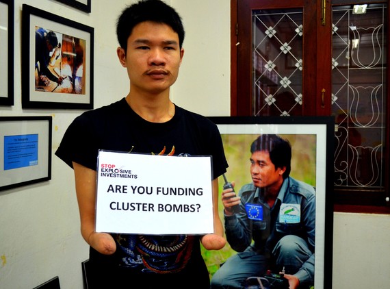 Phongsavath Manithong, Cluster munition survivor and Handicap International Ban Advocate, Laos. © Handicap International Laos